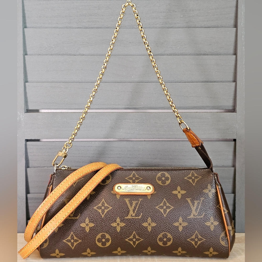Louis Vuitton Monogram Canvas Brown & Tan Shoulder Bag